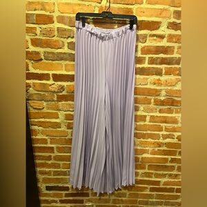 Forever 21 Lavender Pleated Wide-Leg Pants size L